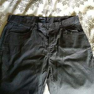 Mens Kirkland casual twill pants- Charcoal Grey